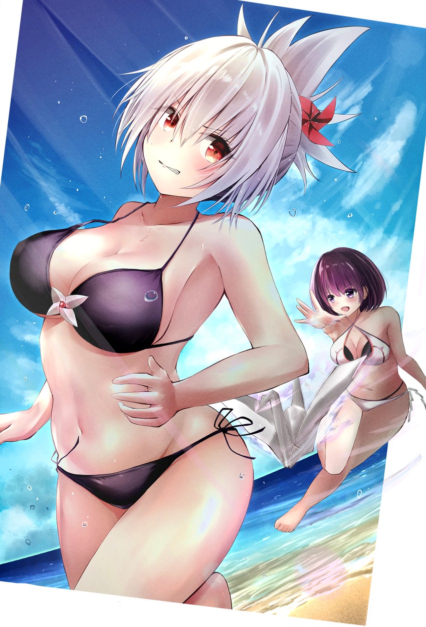 kazamaki matsuri and kanade suzu (ayakashi triangle) drawn by kurony_(sirony)