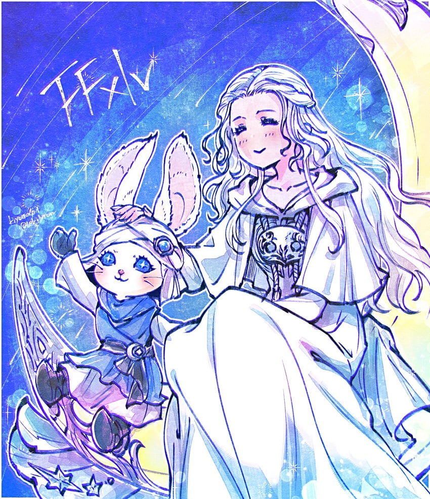venat and loporrit (final fantasy and 1 more) drawn by leki_ixion