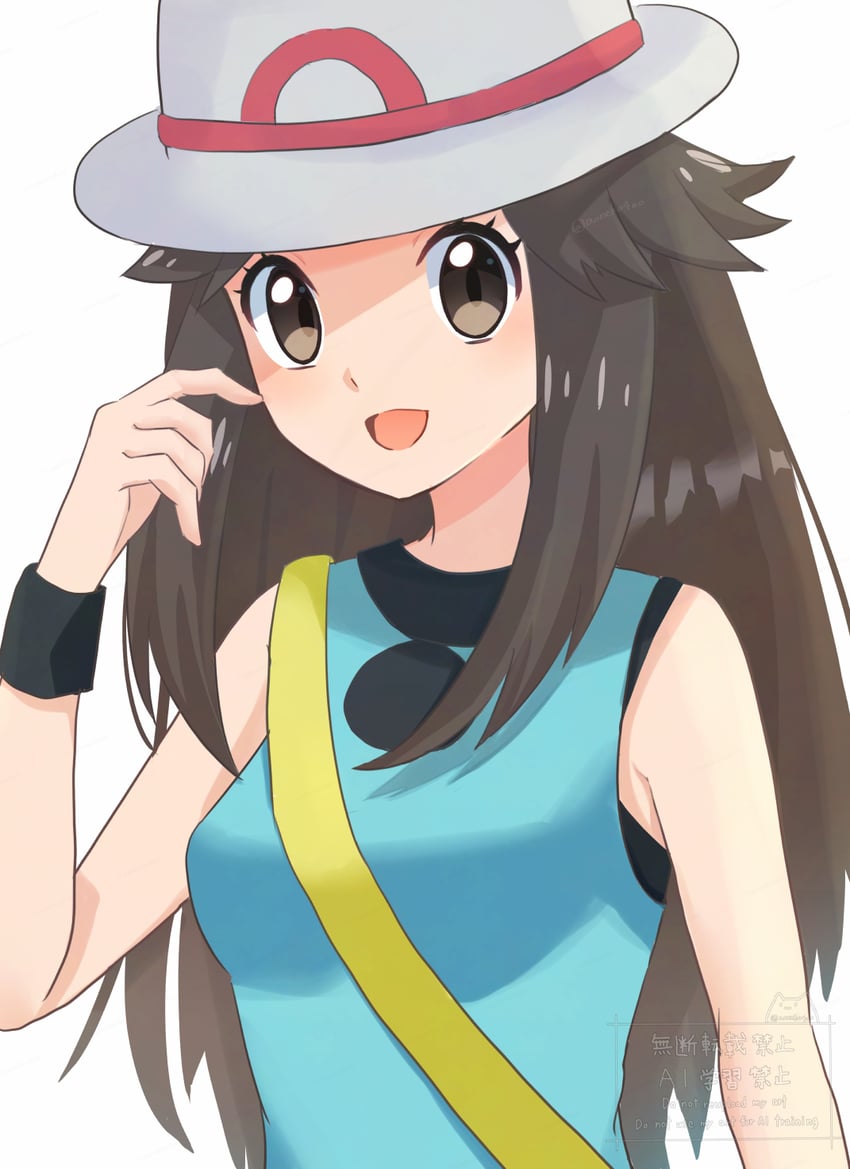 leaf (pokemon and 1 more) drawn by aoneko4ao_(edwf7745)