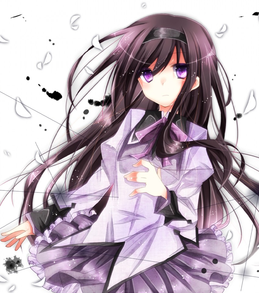 akemi homura (mahou shoujo madoka magica) drawn by kishi_naon