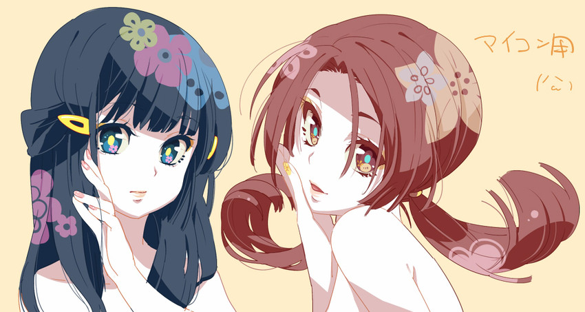 dawn and lyra (pokemon and 2 more) drawn by shuri_(84k)