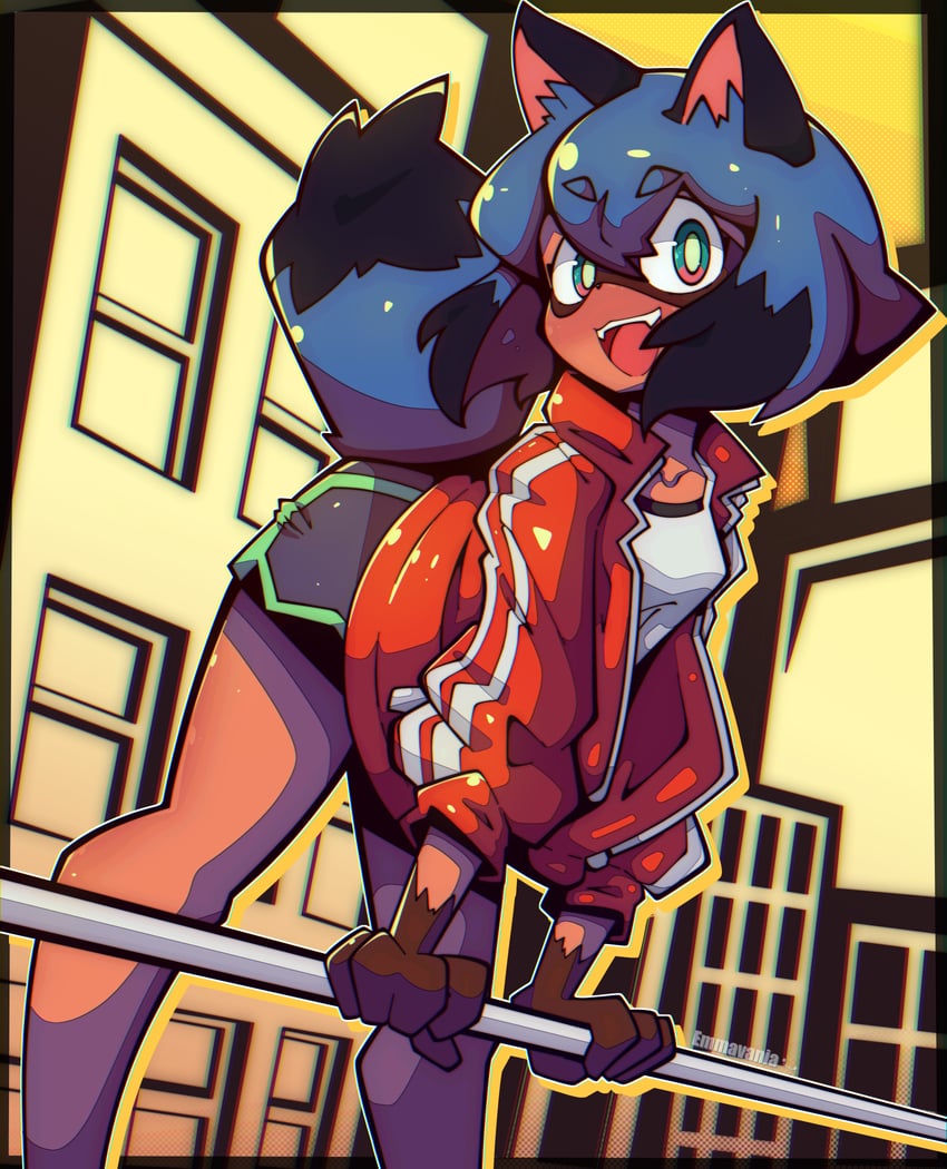 kagemori michiru (brand new animal) drawn by emmavania