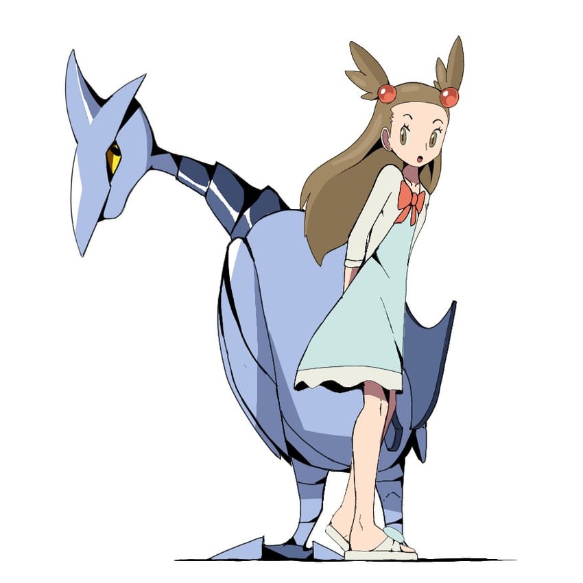 jasmine and skarmory (pokemon and 1 more) drawn by psaber97