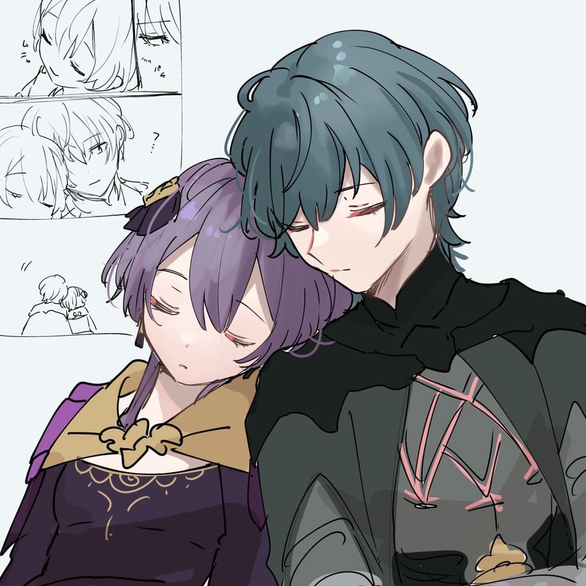 male byleth and bernadetta von varley (fire emblem and 1 more) drawn by sakura_no_yoru