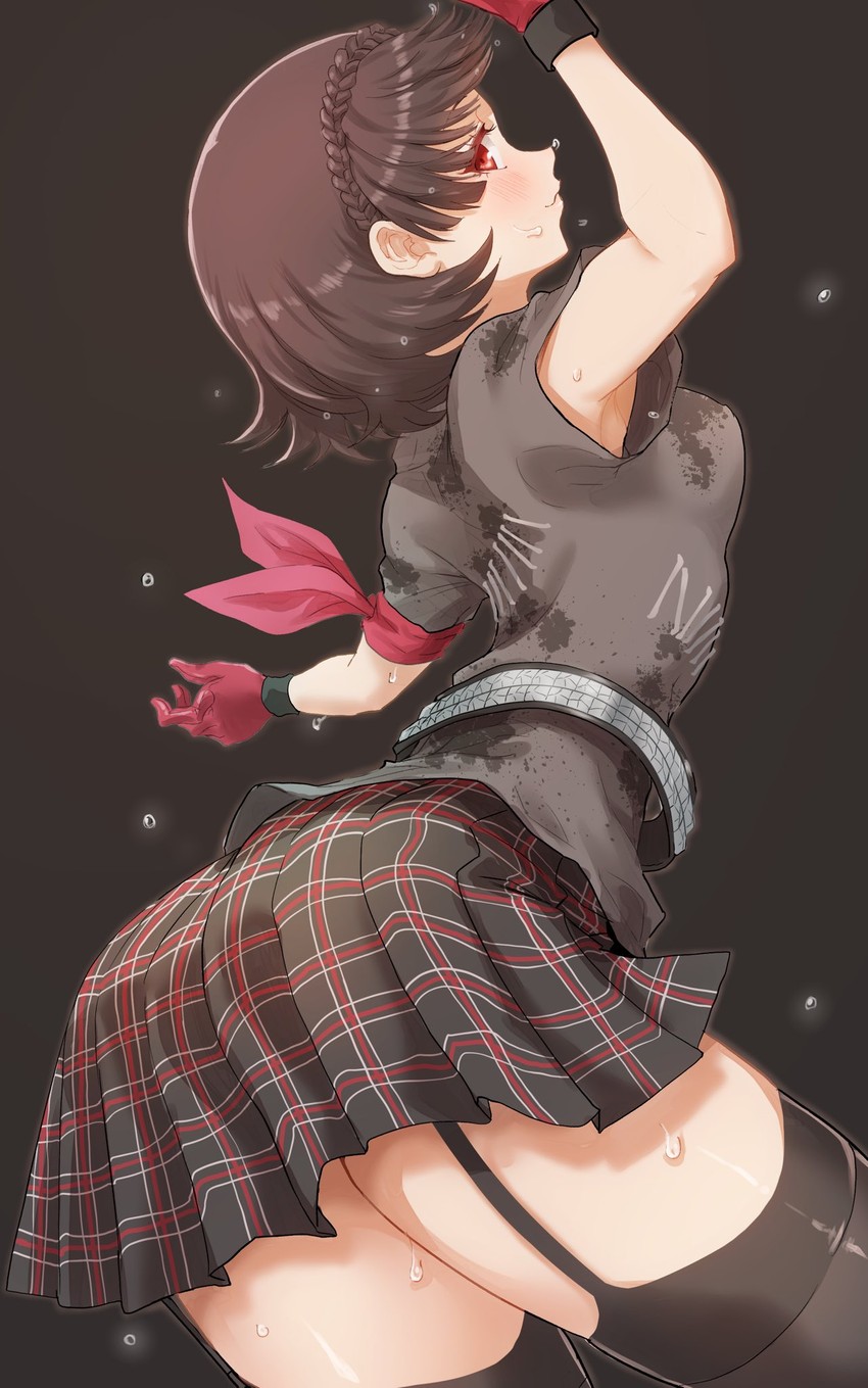 niijima makoto (persona and 3 more) drawn by kurosususu