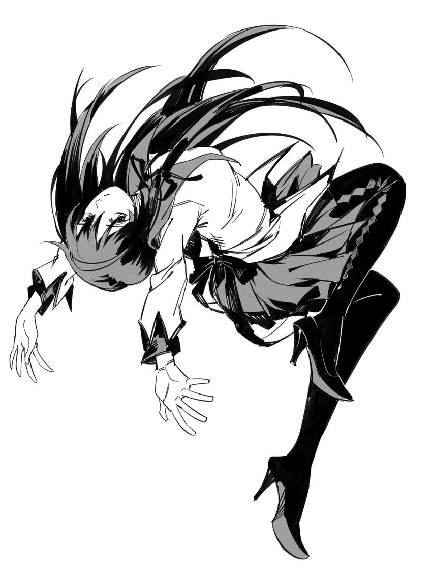 akemi homura (mahou shoujo madoka magica) drawn by ruukii_drift