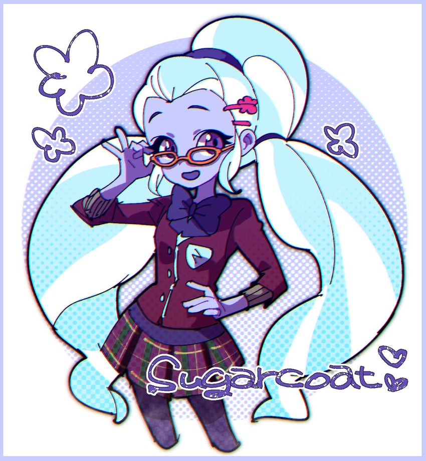 sugarcoat (my little pony and 2 more) drawn by erakuneyo