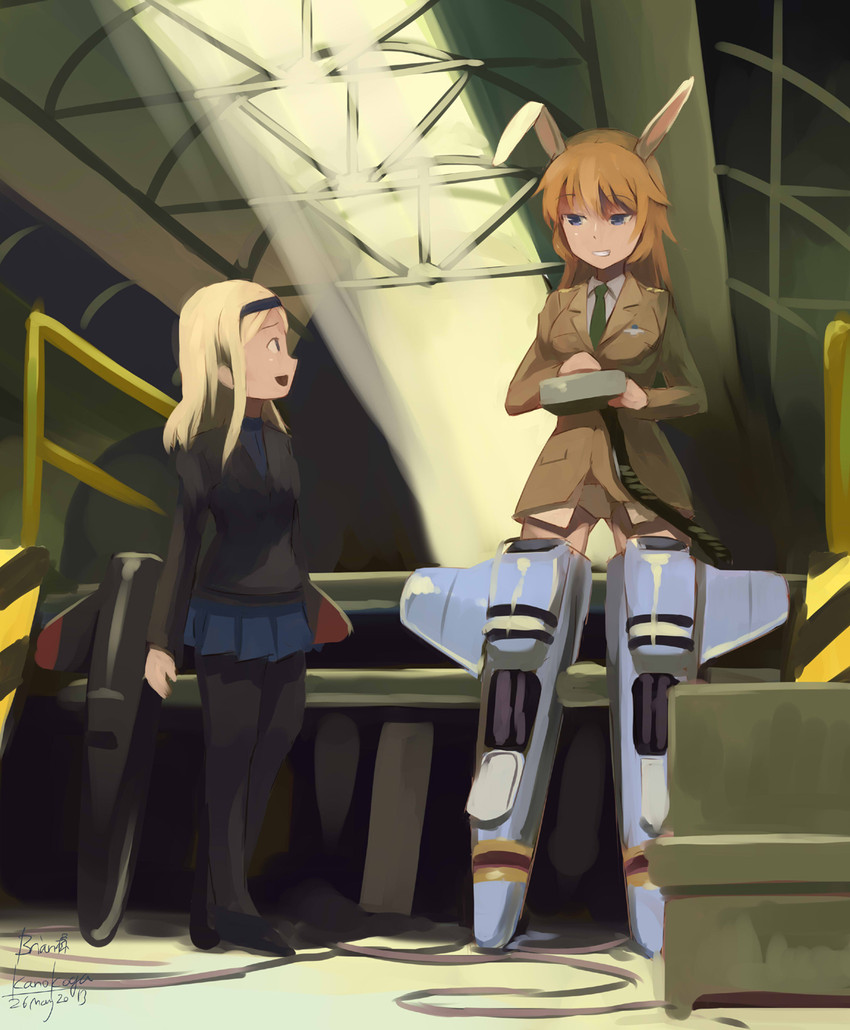 charlotte e. yeager and aleksandra i. pokryshkin (world witches series and 2 more) drawn by kanokoga