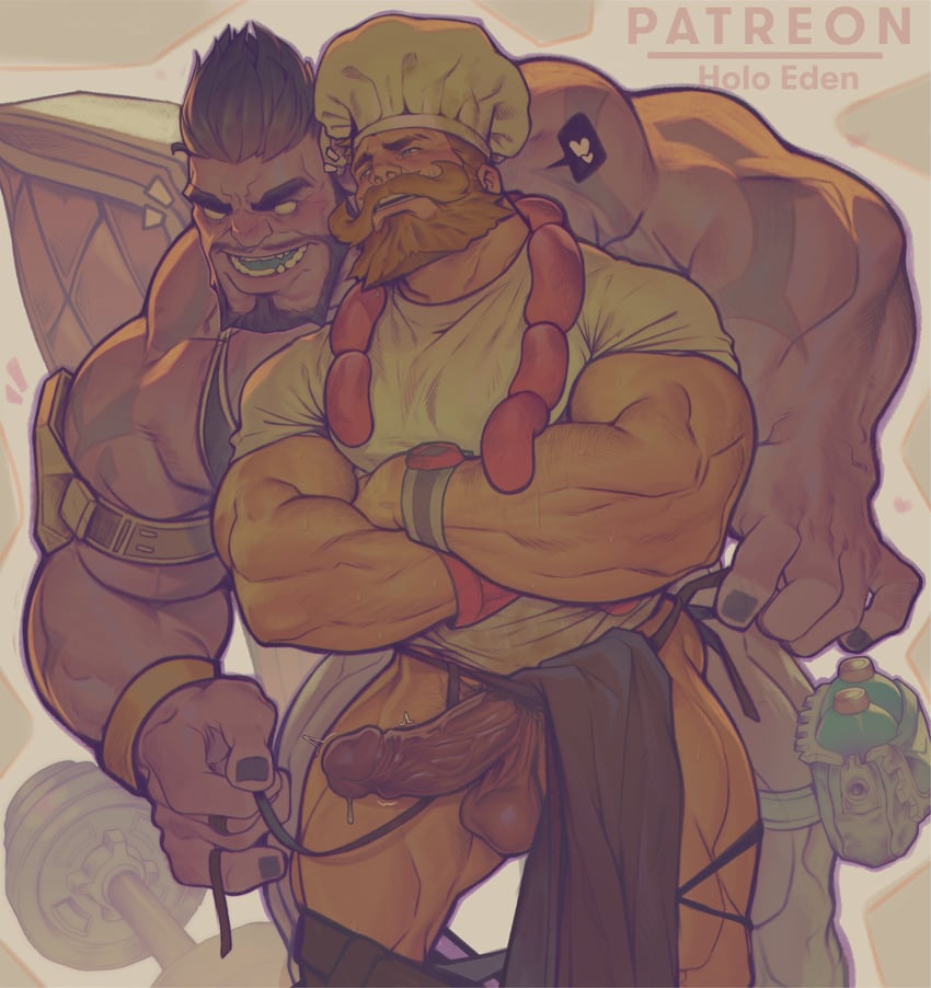 dr. mundo and olaf (league of legends) drawn by holo_eden