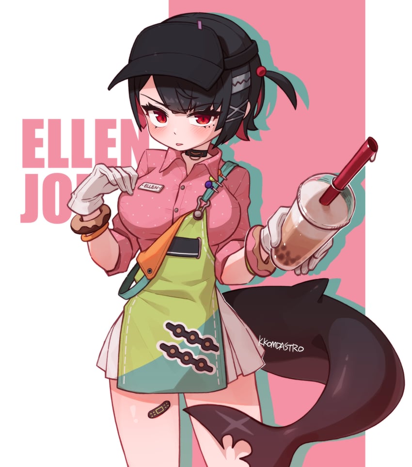 ellen joe and coco (zenless zone zero) drawn by kkomdastro