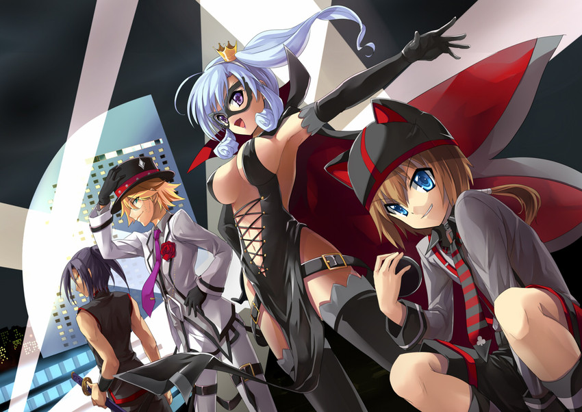 henriette mystere, arsene, twenty, rat, and stone river (tantei opera milky holmes) drawn by kazuki_sanbi