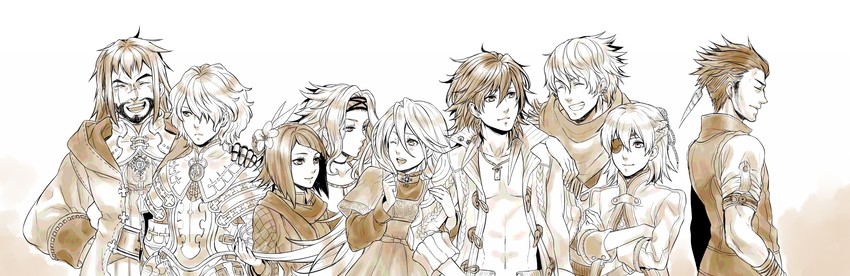 kanan, yuris, elza, manamia, quark, and 4 more (the last story) drawn by remo