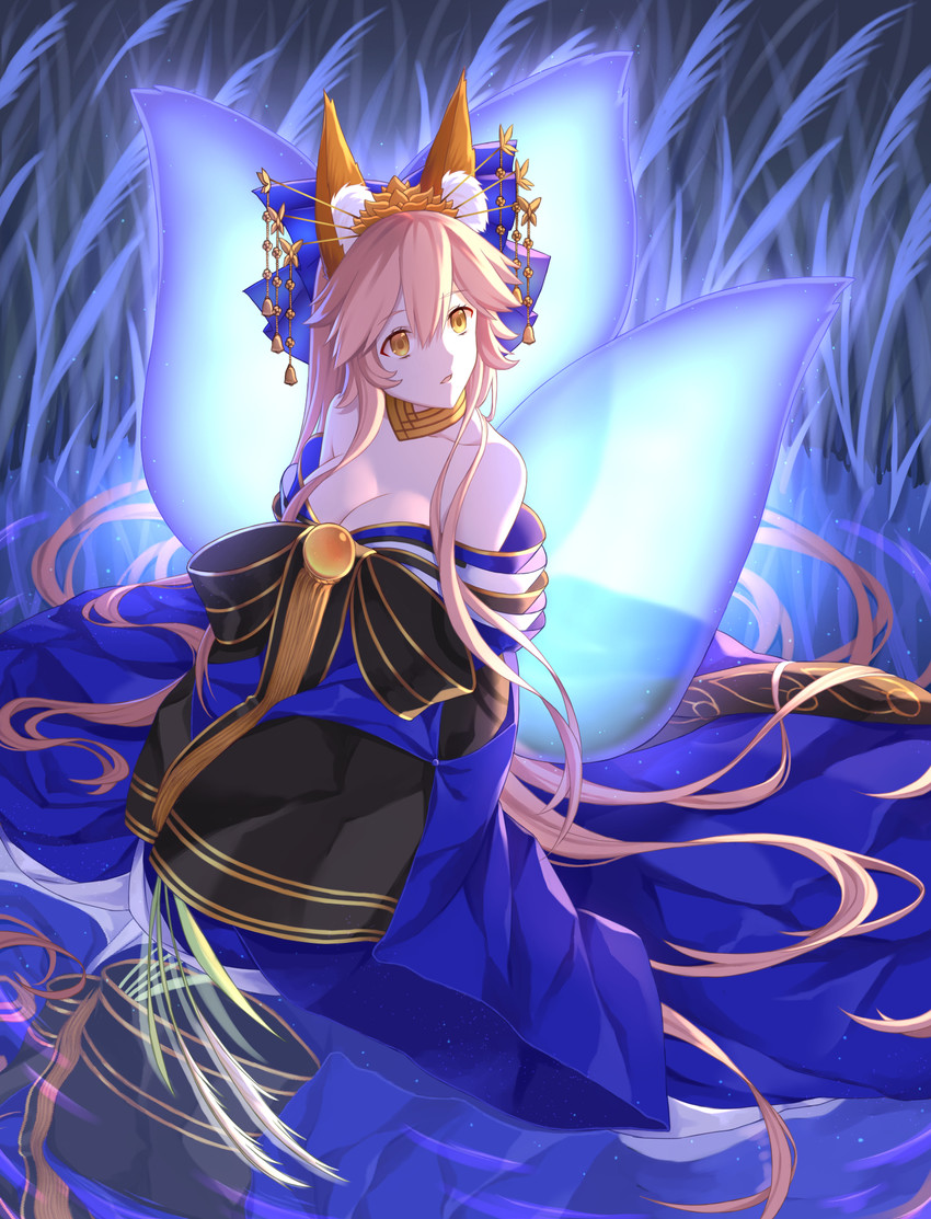 tamamo and tamamo no mae (fate and 3 more) drawn by titapi