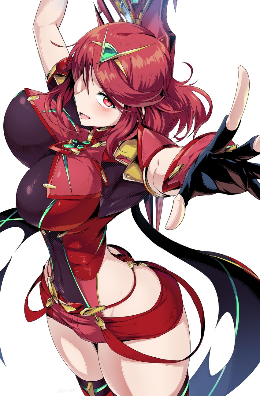 pyra (xenoblade chronicles and 2 more) drawn by shimure_(460)