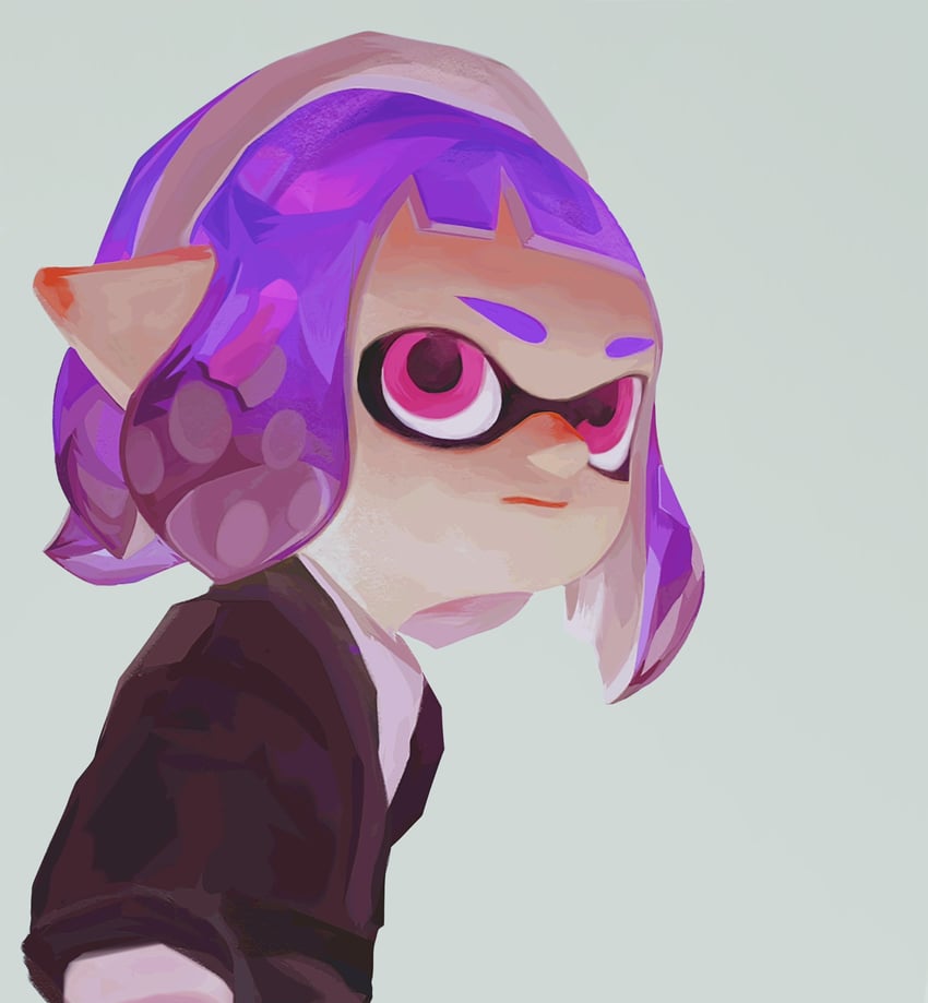 inkling player character and inkling girl (splatoon) drawn by ouoxz0t881876