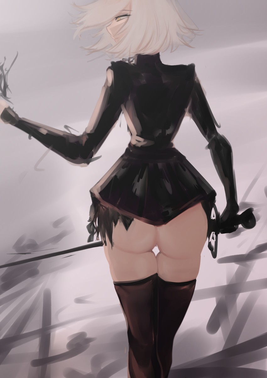 jeanne d'arc alter (fate and 1 more) drawn by zaki_(zaki_btw)