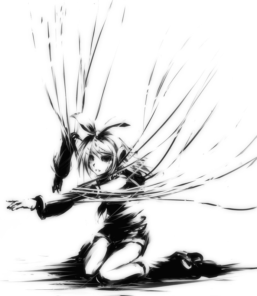 kagamine rin (vocaloid and 1 more) drawn by mohomen
