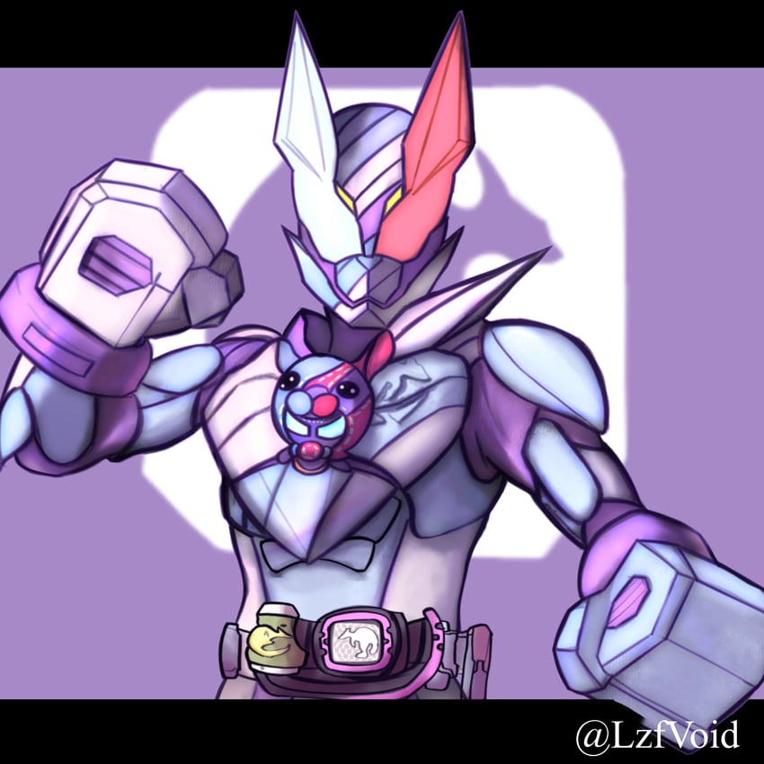 kamen rider revi and kamen rider vice (kamen rider and 1 more) drawn by lzfvoid