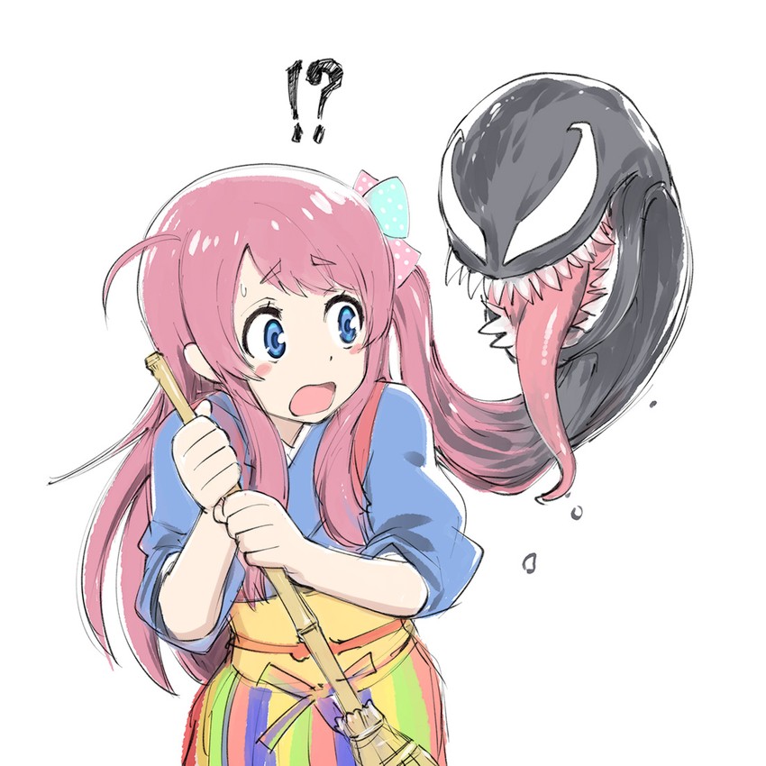 minamoto sakura, venom, and seki oriko (marvel and 3 more) drawn by ueyama_michirou