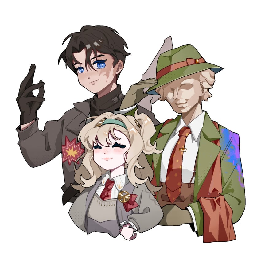 matilda bouanich, j, and pioneer (reverse:1999) drawn by mangguo_jun