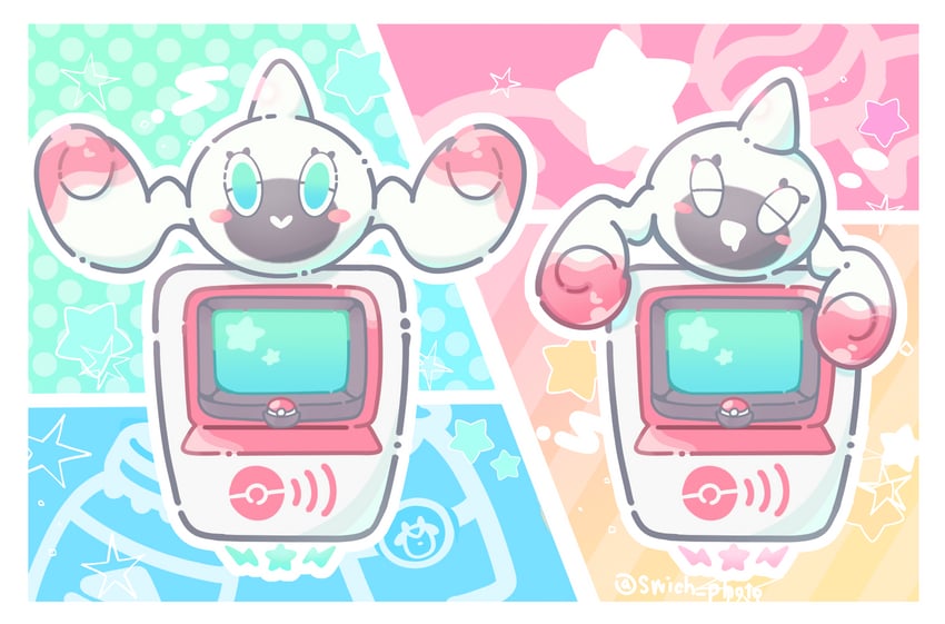 rotom and rotomi (pokemon and 1 more) drawn by kirrim