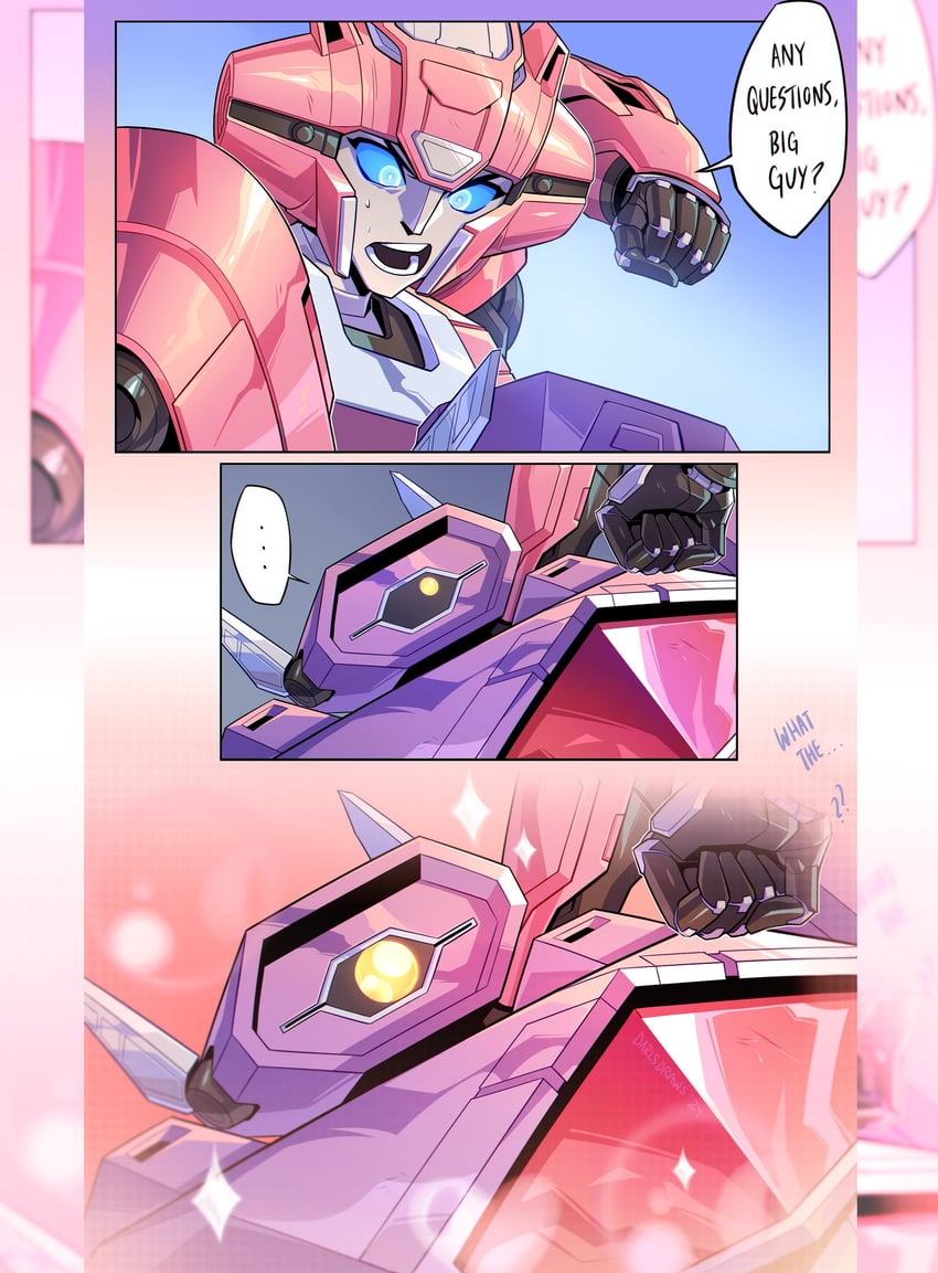 shockwave and elita one (transformers and 1 more) drawn by lina_rojas