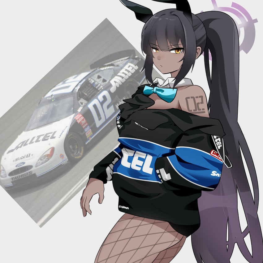 karin (blue archive and 1 more) drawn by holeecrab