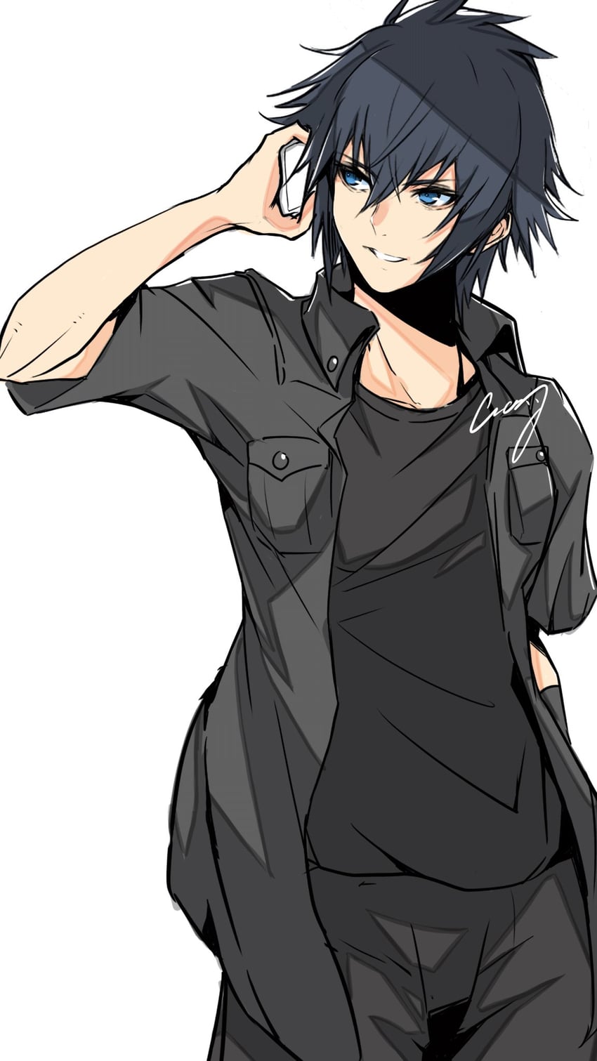 noctis lucis caelum (final fantasy and 1 more) drawn by crazy02oekaki