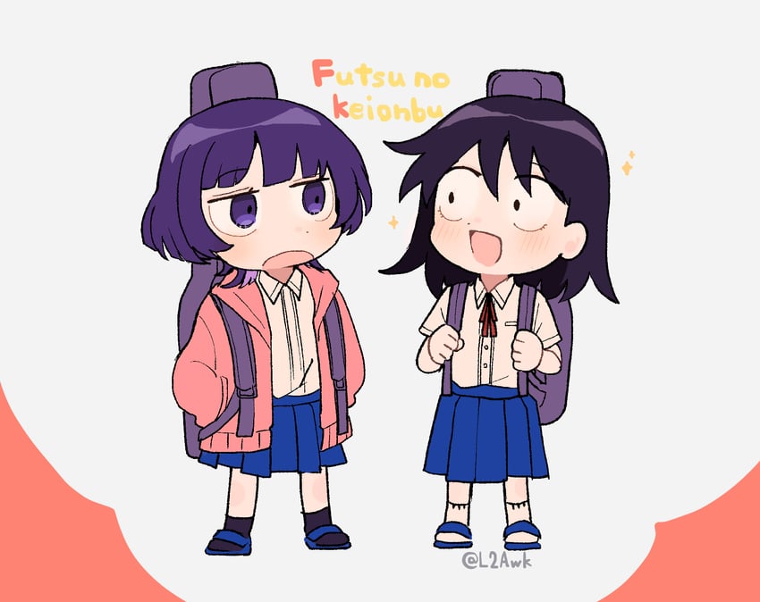 hatono chihiro and fujii ayame (futsuu no keion-bu) drawn by l2awk