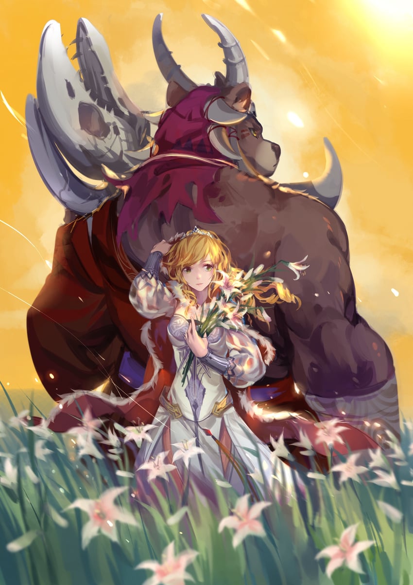 angelia carlos and dagger (sdorica) drawn by crrispy_shark