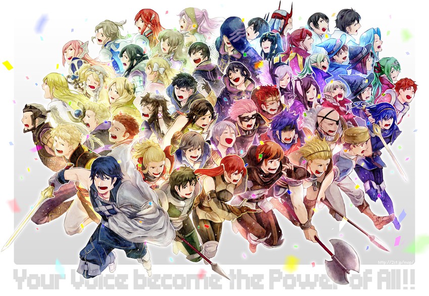 lucina, male robin, tharja, chrom, tiki, and 45 more (fire emblem and 1 more) drawn by moppect