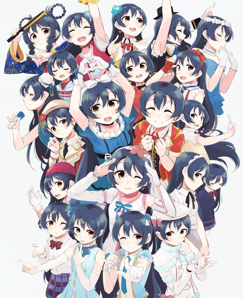 sonoda umi (love live! and 2 more) drawn by totoki86