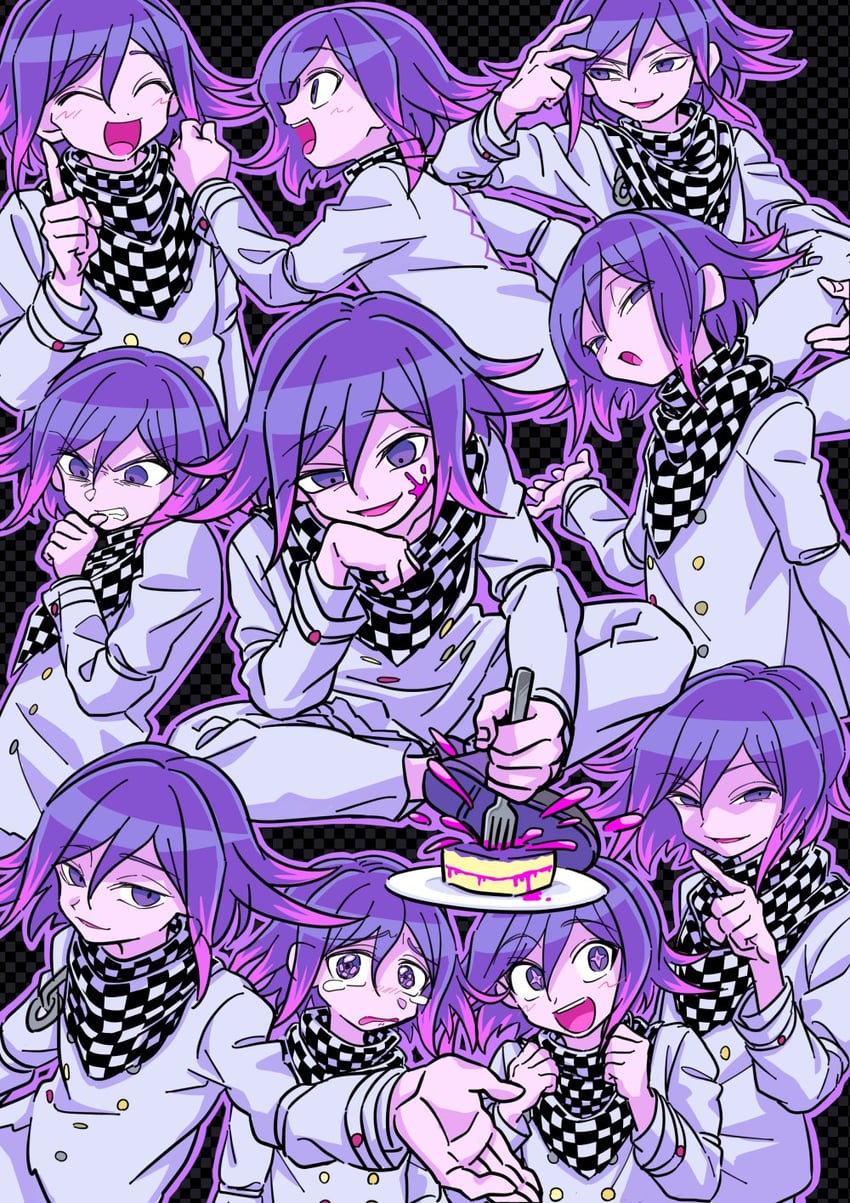 oma kokichi (danganronpa and 1 more) drawn by 2gyks