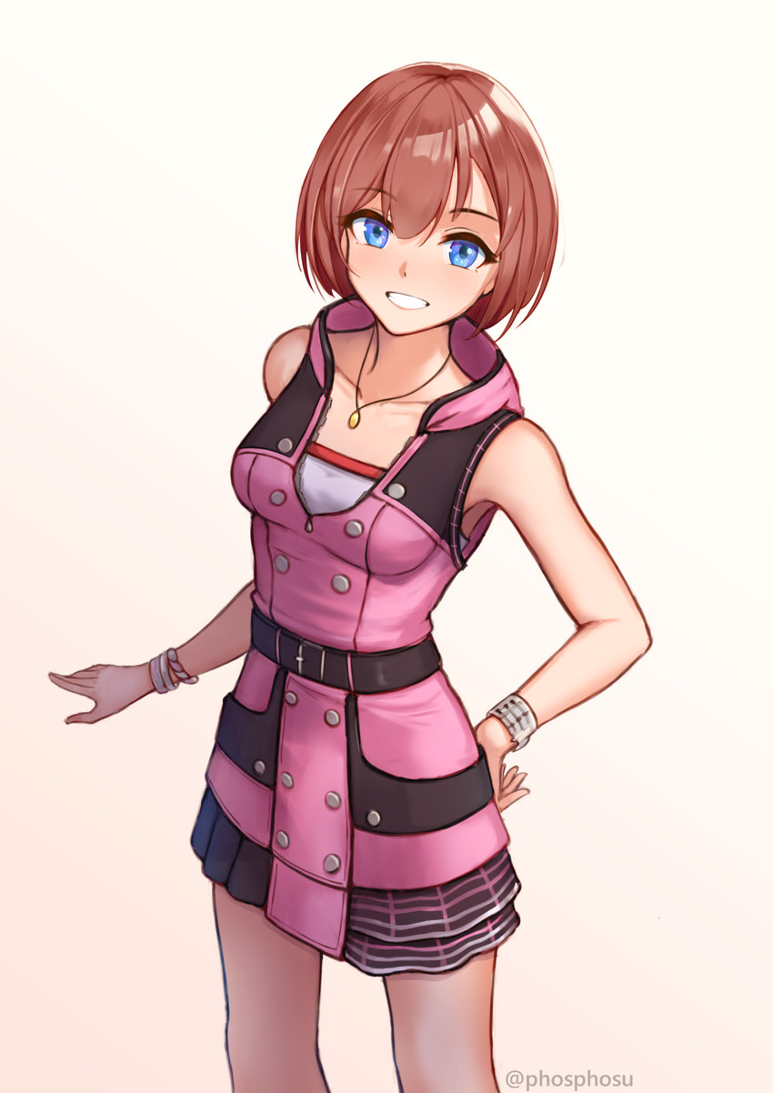 kairi (kingdom hearts and 1 more) drawn by phos