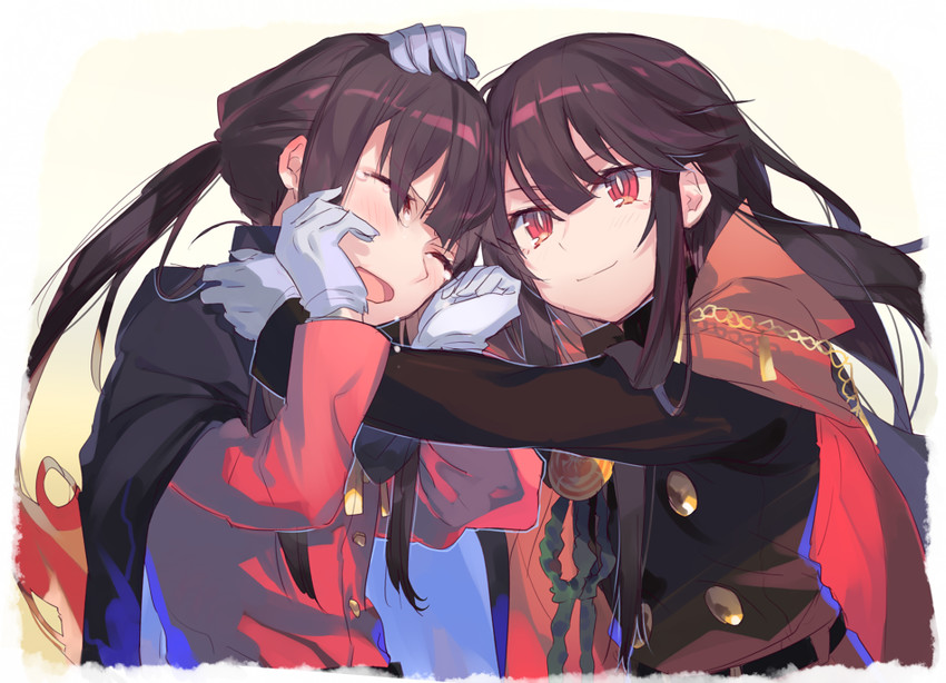 oda nobunaga and oda nobukatsu (fate and 2 more) drawn by cow_(shadow)