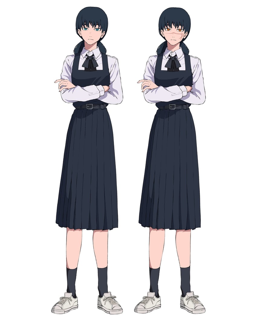 yoru and mitaka asa (chainsaw man) drawn by rinneko_art