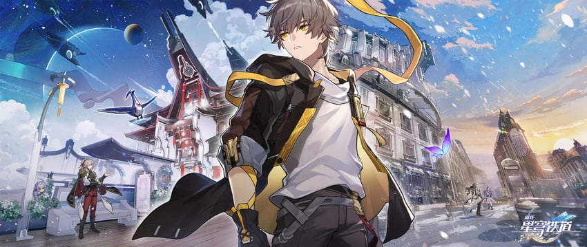 trailblazer, caelus, jing yuan, bronya rand, seele, and 1 more (honkai and 1 more)