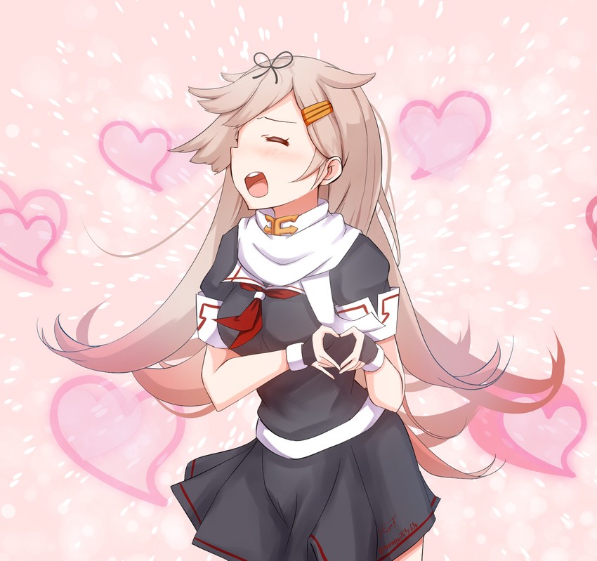 yuudachi and yuudachi kai ni (kantai collection and 1 more) drawn by baileys_(tranquillity650)