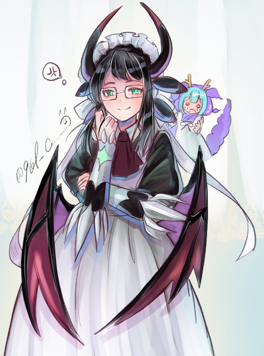 laundry dragonmaid and house dragonmaid (yu-gi-oh!) drawn by 961_cocoanna