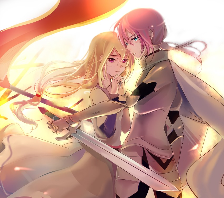 kirino ranmaru and jeanne d'arc (inazuma eleven and 2 more) drawn by g11030