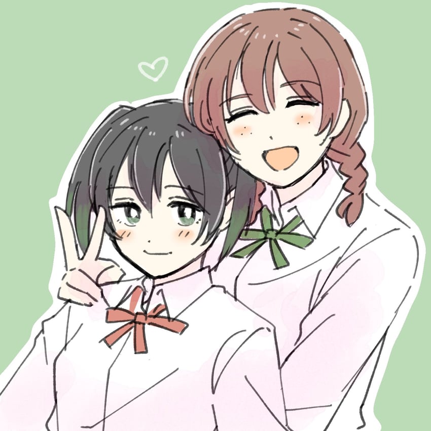 takasaki yu and emma verde (love live! and 1 more) drawn by solllolll