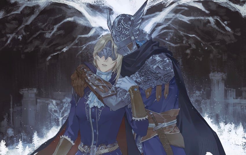 duchess and wylder (elden ring and 1 more) drawn by geranbb
