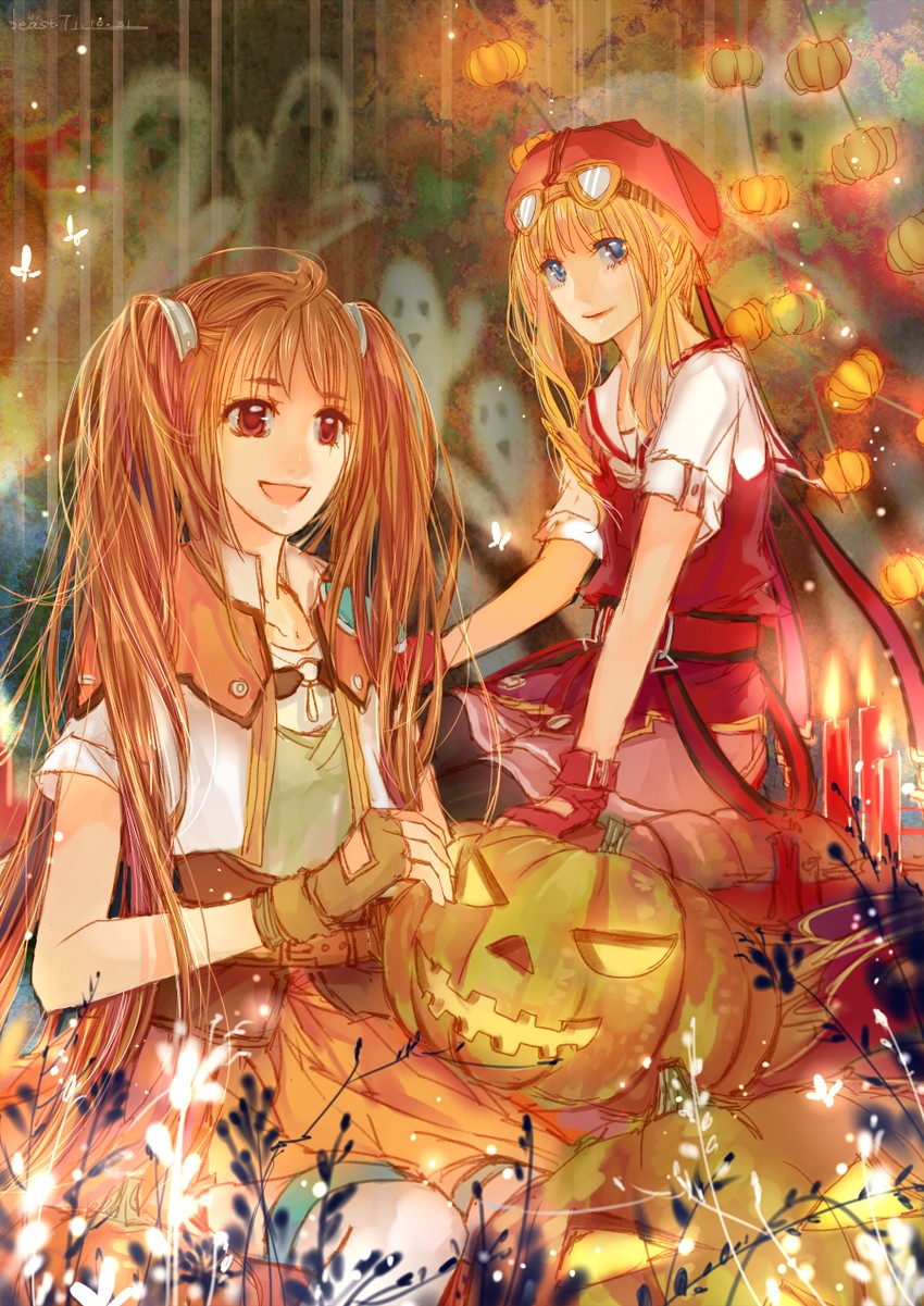 estelle bright and tita russell (eiyuu densetsu and 1 more) drawn by beast7