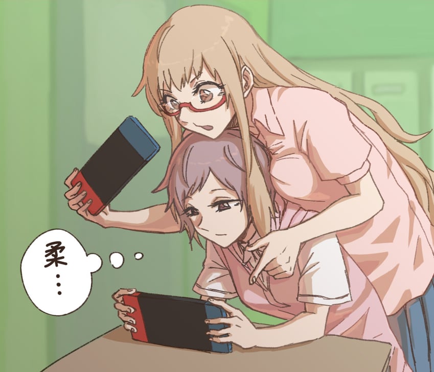 ano fuji and miyama nena (okujou no yurirei-san) drawn by gari
