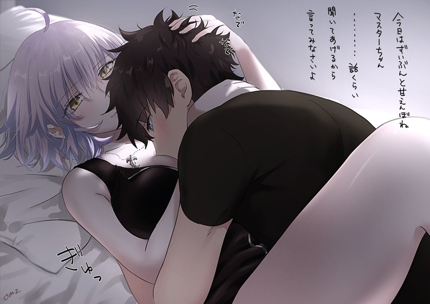 fujimaru ritsuka and jeanne d'arc alter (fate and 1 more) drawn by omizu_(omz)