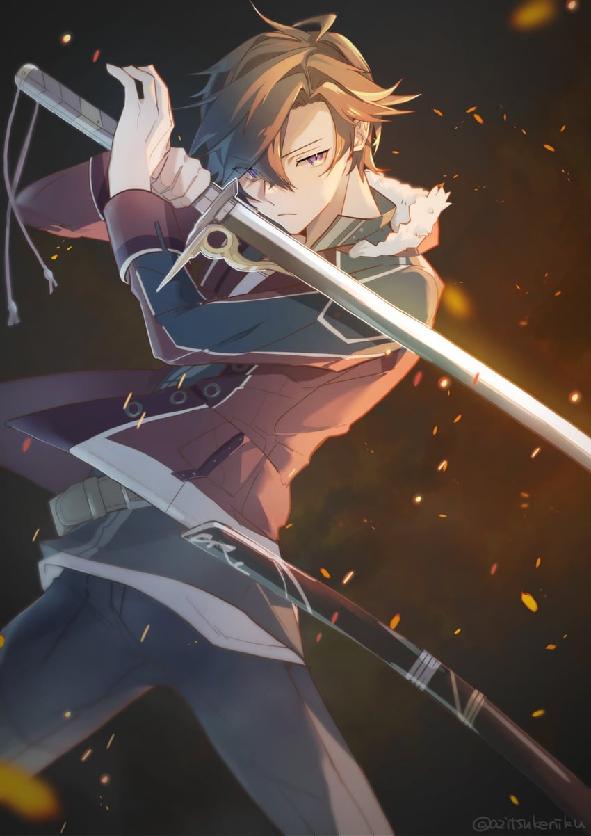 rean schwarzer (eiyuu densetsu and 2 more) drawn by azitsukeniku
