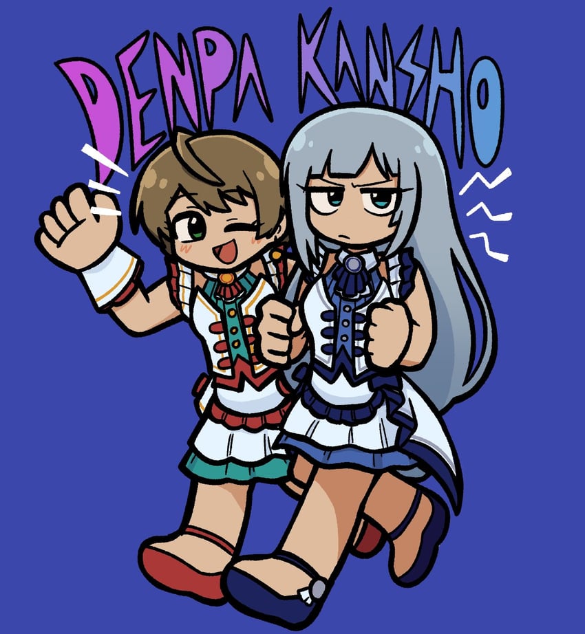 sakuramori kaori and shiraishi tsumugi (idolmaster and 2 more) drawn by fis_(t83192933)