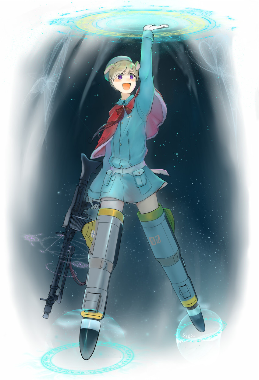 eila ilmatar juutilainen and finland (world witches series and 2 more) drawn by sio2