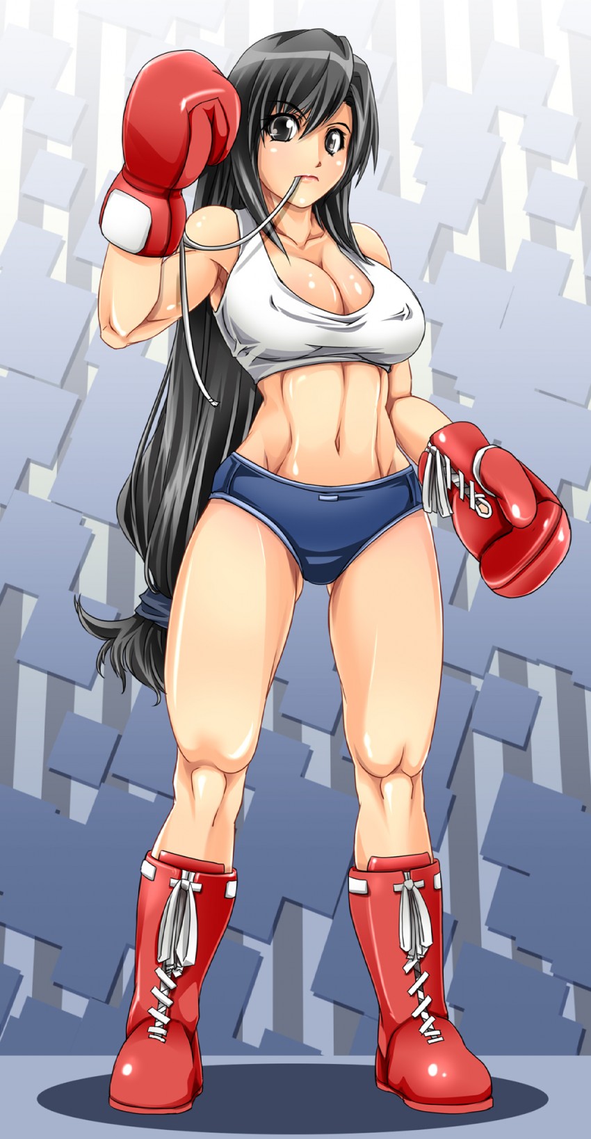 tifa lockhart (final fantasy and 1 more) drawn by alop-net
