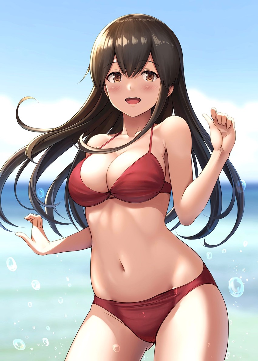 akagi (kantai collection) drawn by ichikawa_feesu